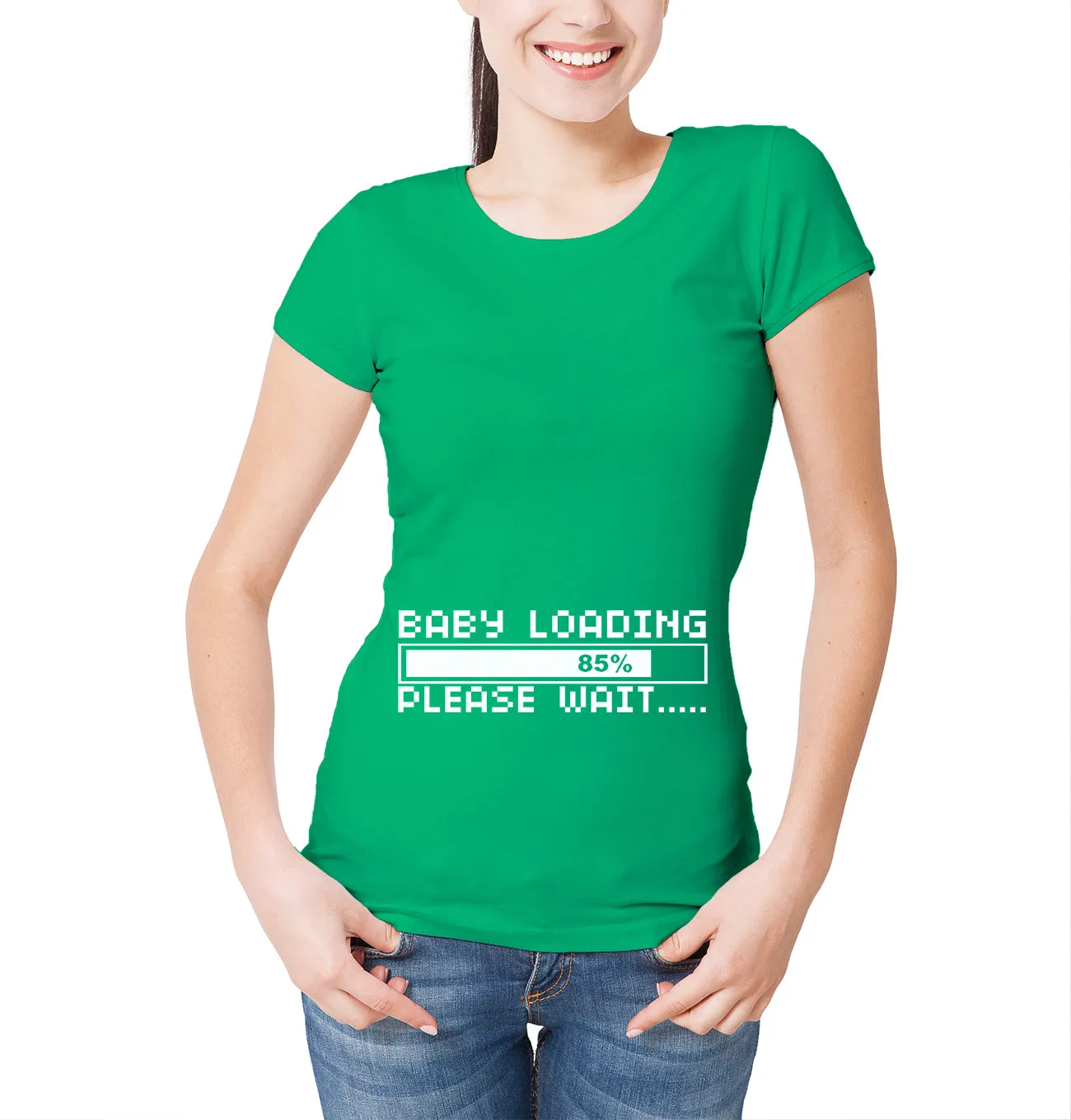 Reality Glitch Womens Baby loading  T-Shirt