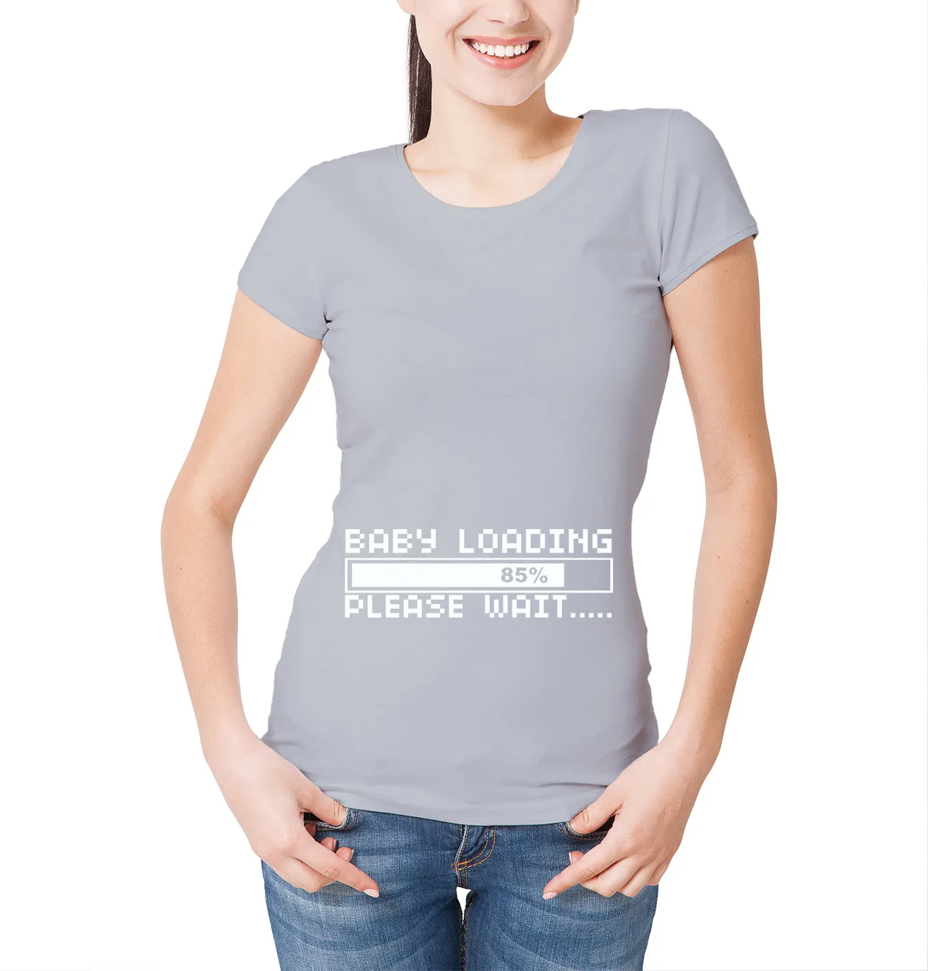Reality Glitch Womens Baby loading  T-Shirt