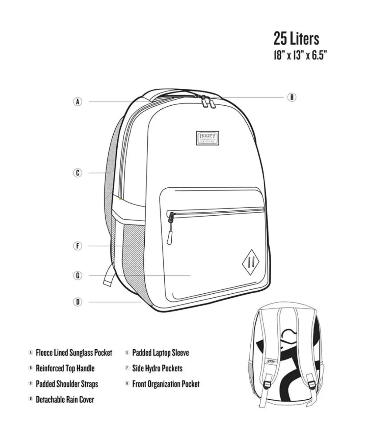 'Recess' Hooey Burgundy/ Blue Backpack
