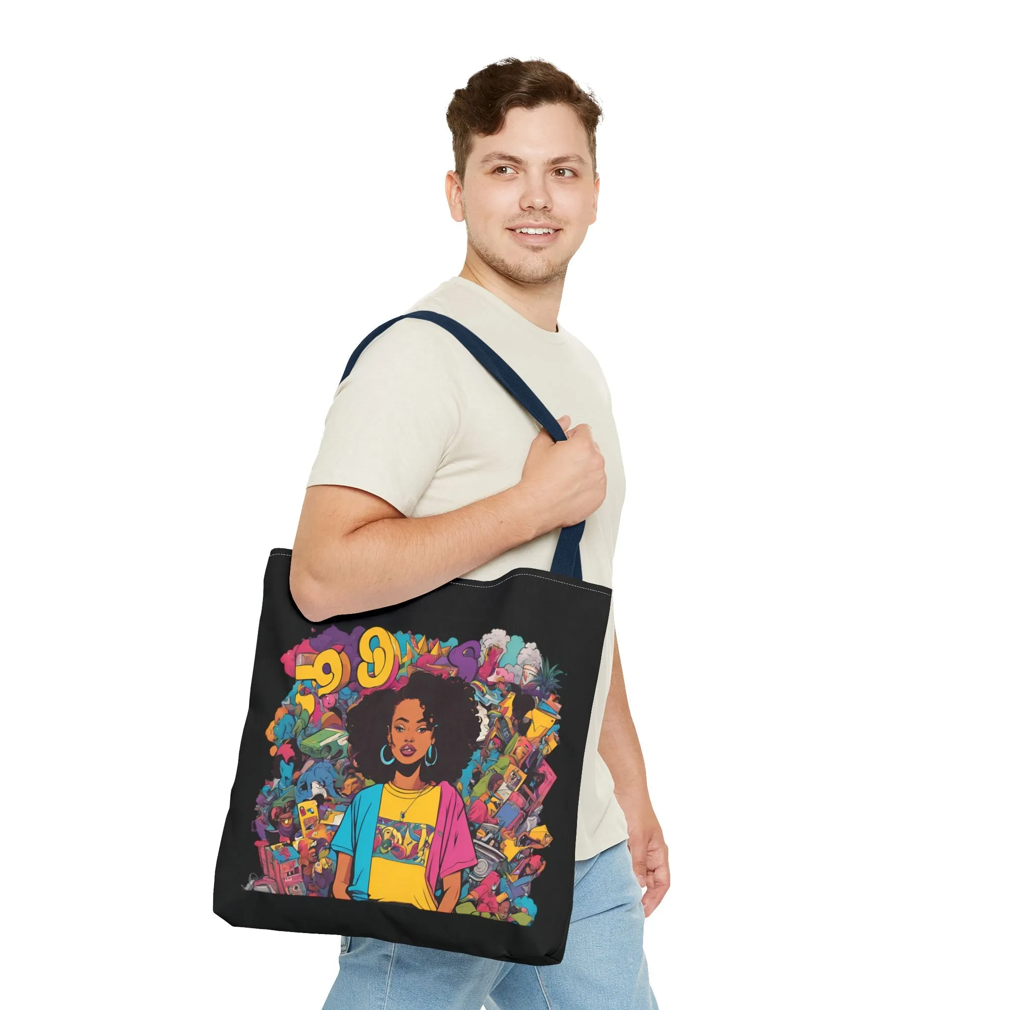 Retro Vibes Tote Bag (Large)