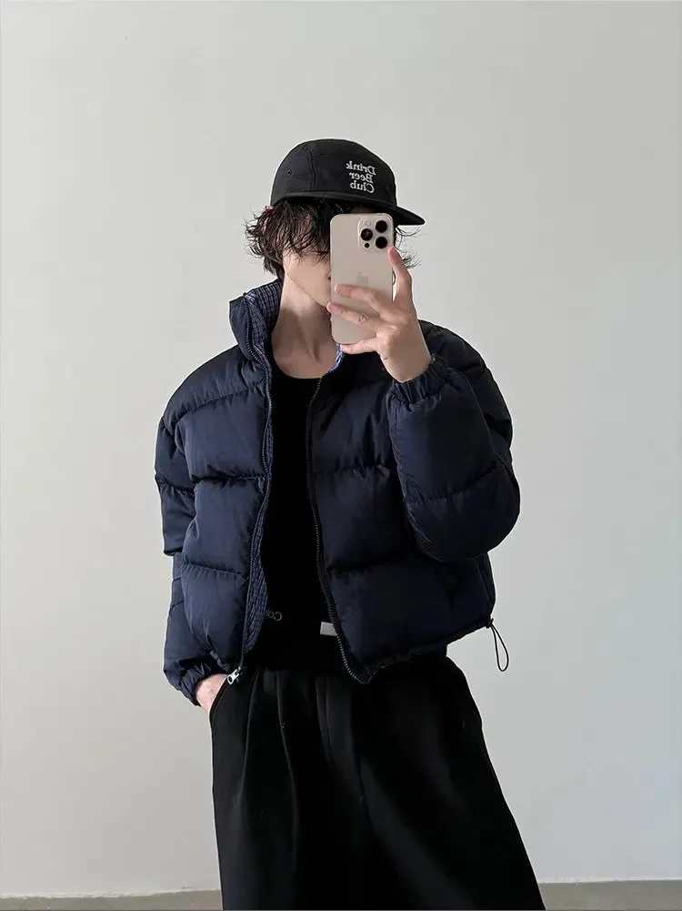 Reversible Checkered Cotton-Padded Jacket