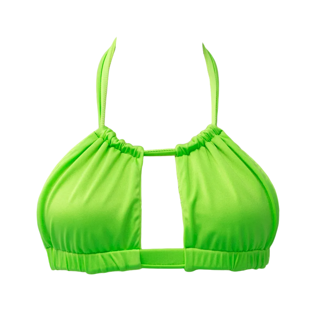 Ribbed Lime/Lime Shimmer Iris Top