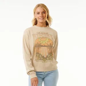 Rip Curl Slow Down Relaxed Crew Natural