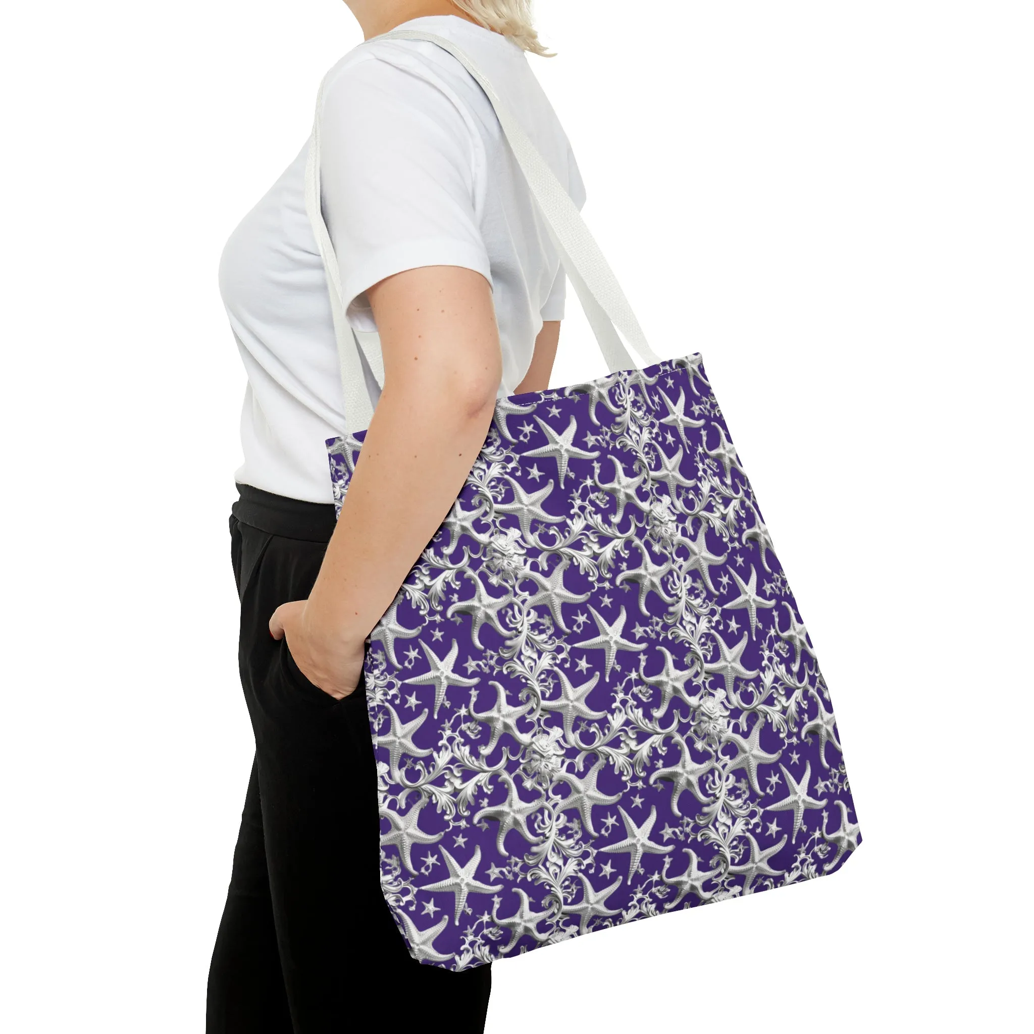 Rococo Art Starfish Tote Bag