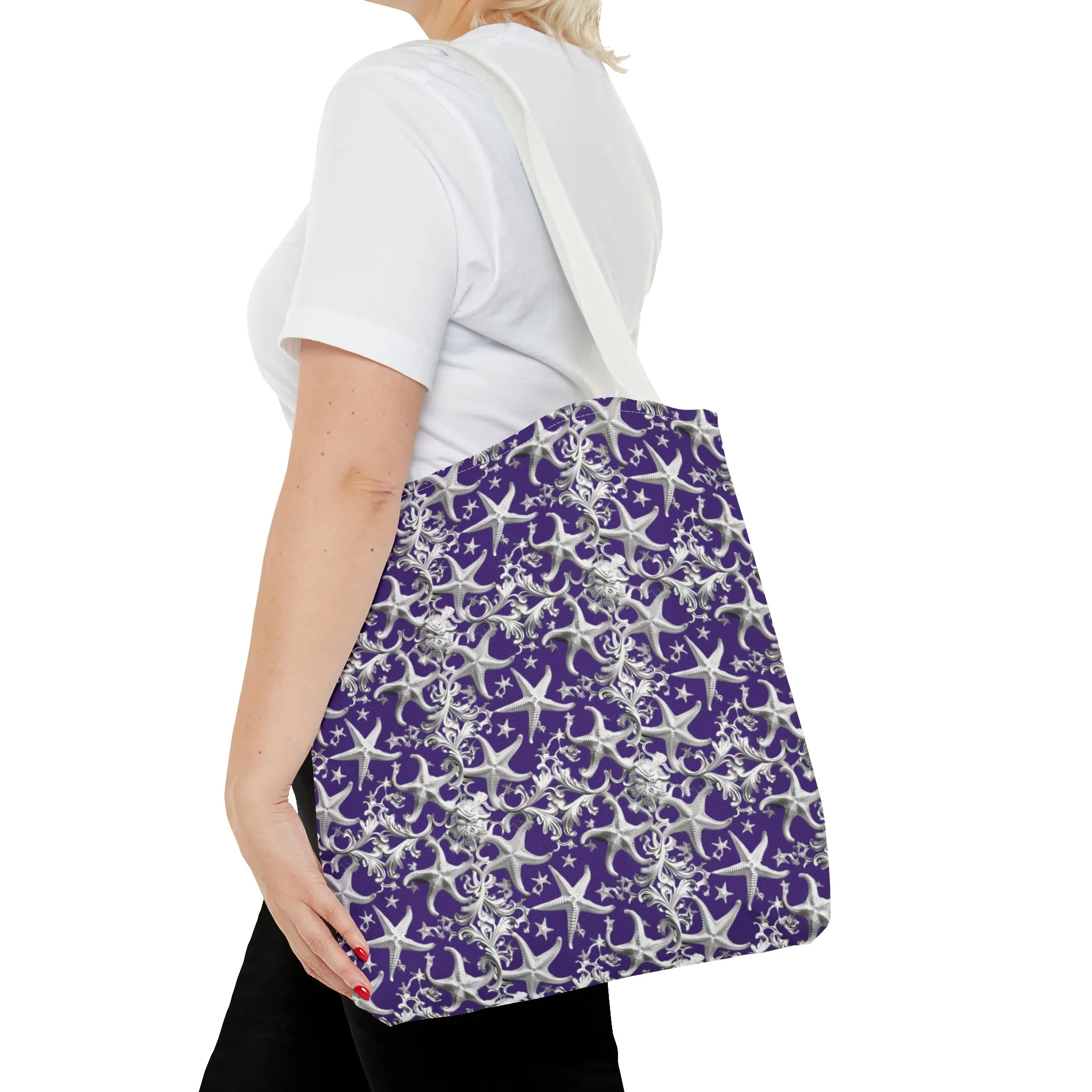 Rococo Art Starfish Tote Bag