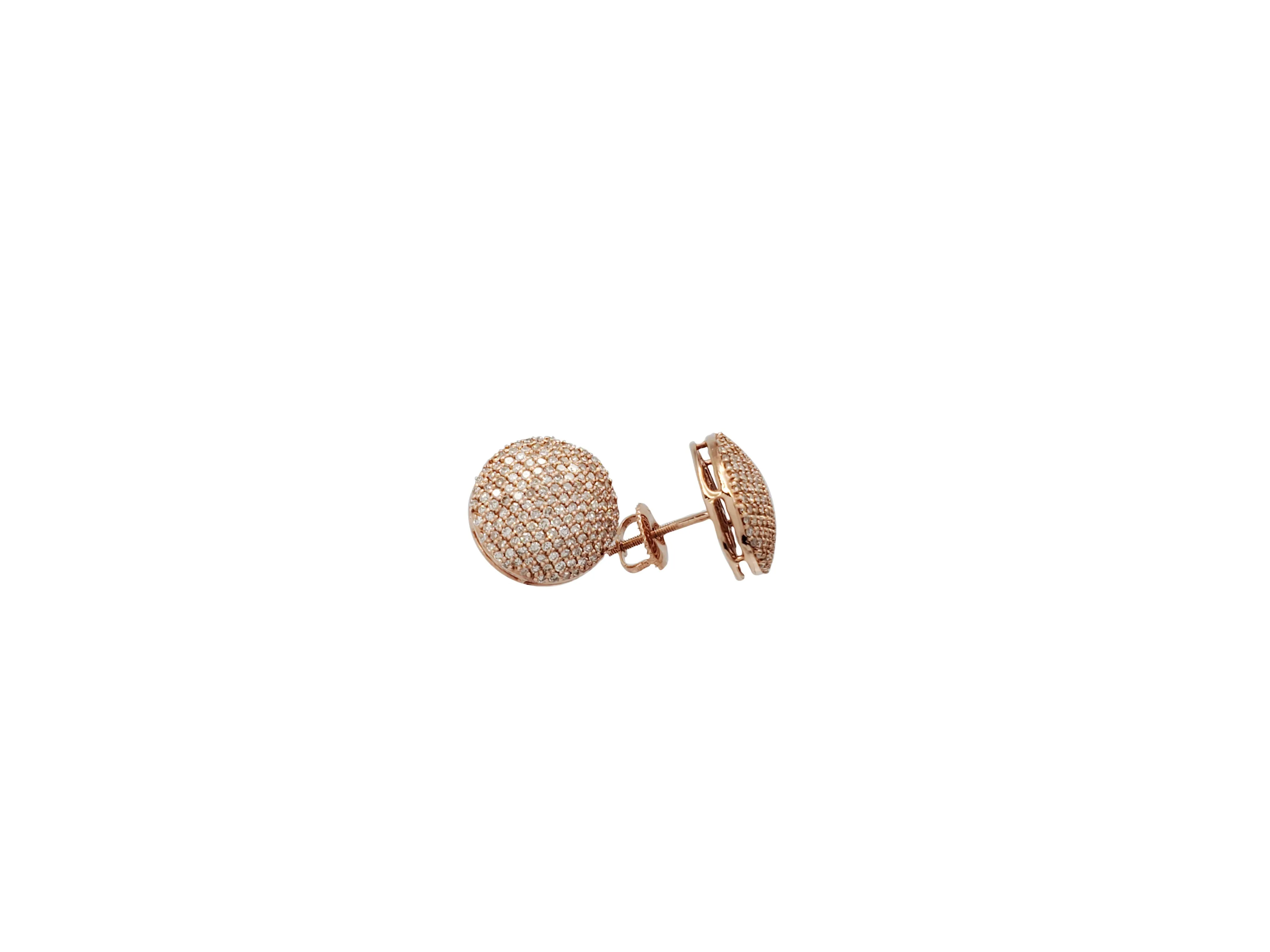 Round diamonds earrings (14K)