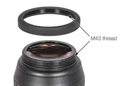 Rubber/Metal foldable Morpheus eyecup (M43 threaded)