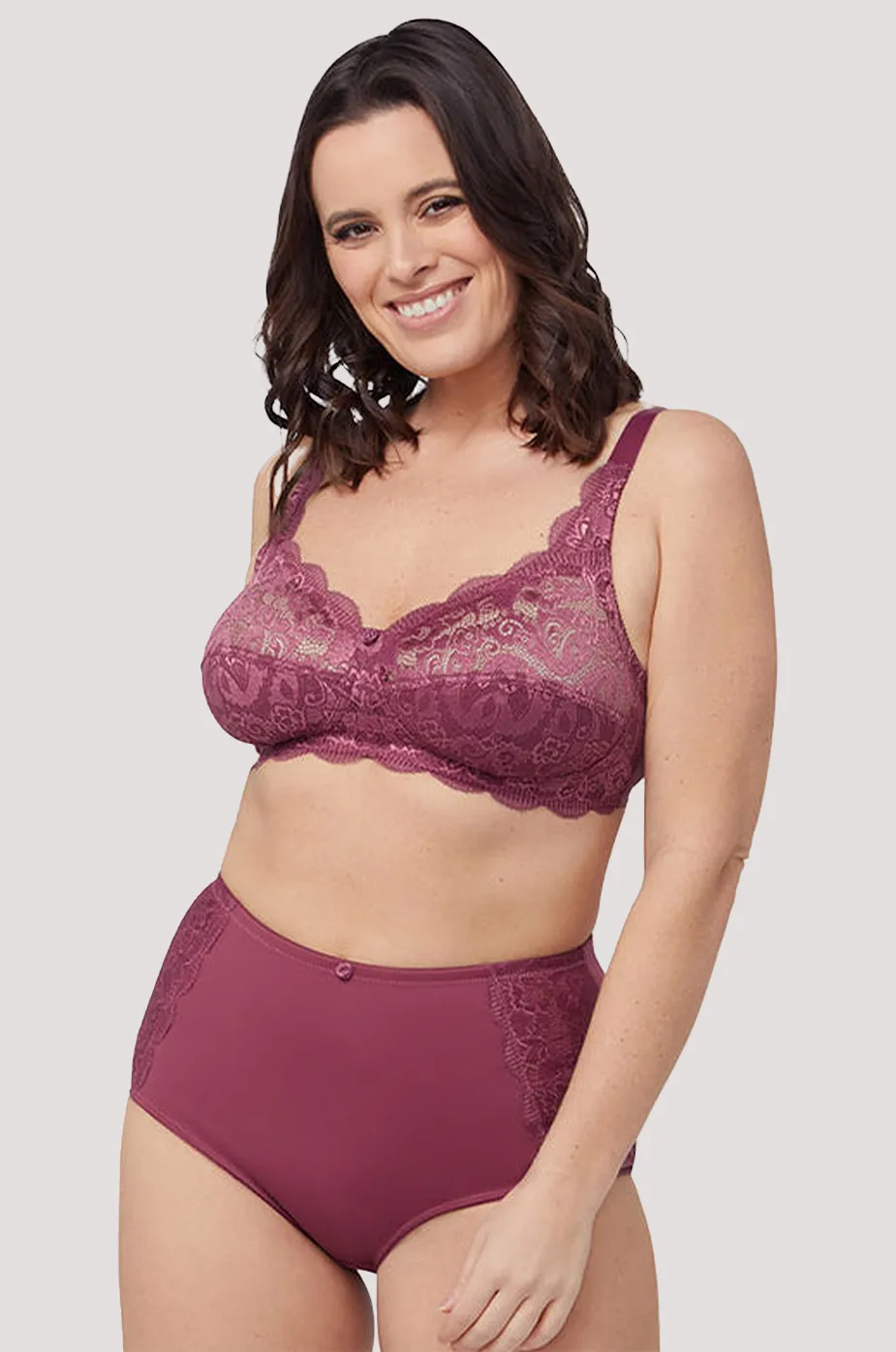 Ruby Lace Underwire-free Bra - Rose - no returns