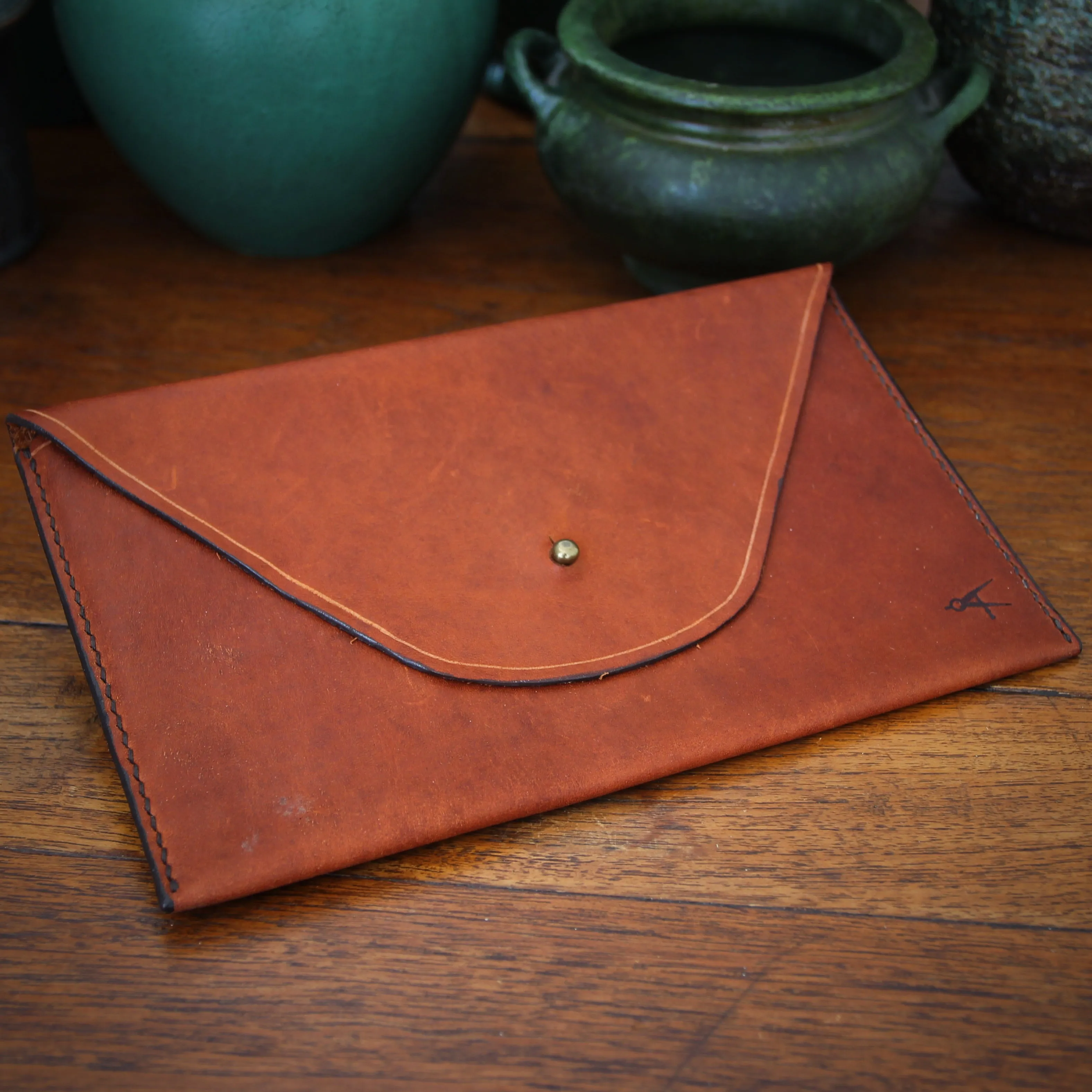 Rustic Hand-Stitched Portfolio