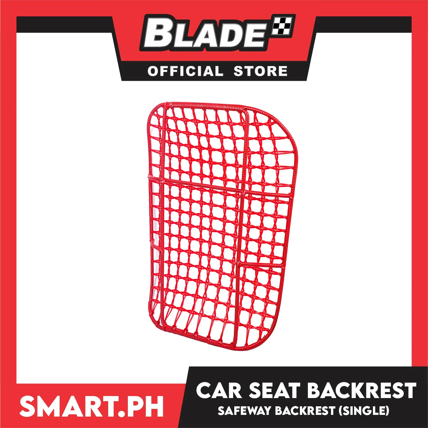 Safeway Quality Car Seat Back Rest Comfortable Support Single SW-01 (Red)