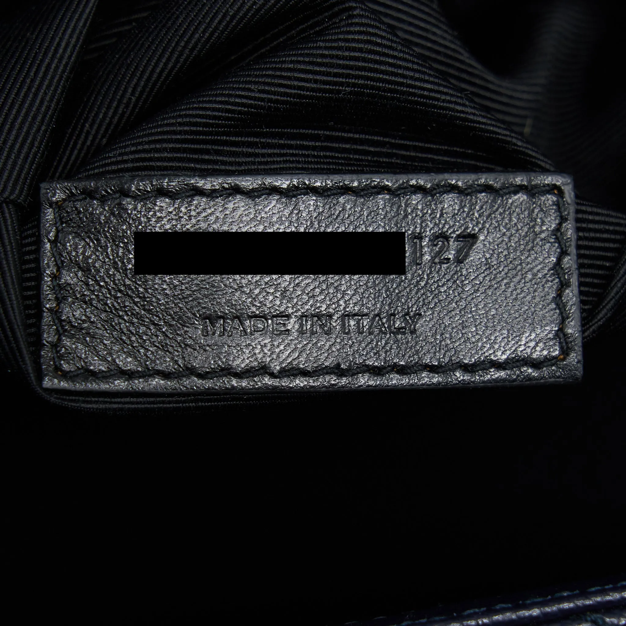 Saint Laurent Envelop Shoulder Bag Calfskin Navy SHW