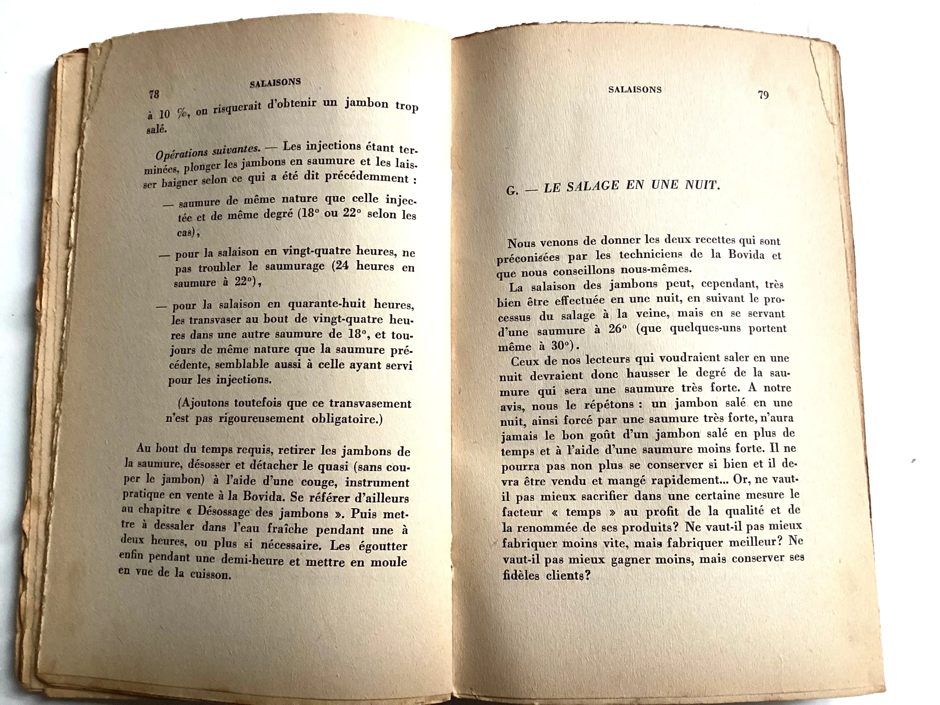 Salaisons : Saumures-Jambons-Saucissons Secs