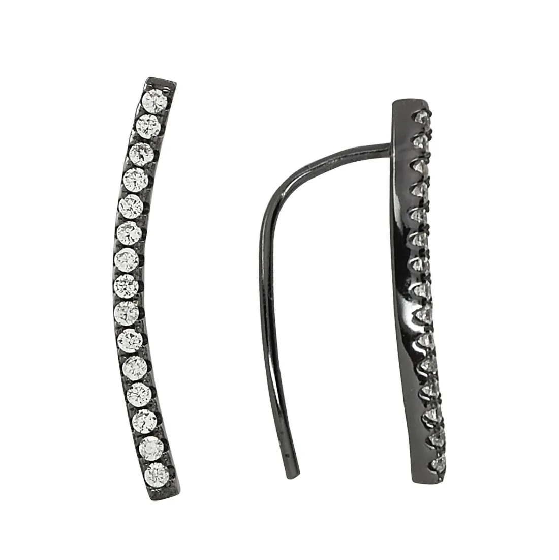 SALE - Curved CZ Ear Crawler
