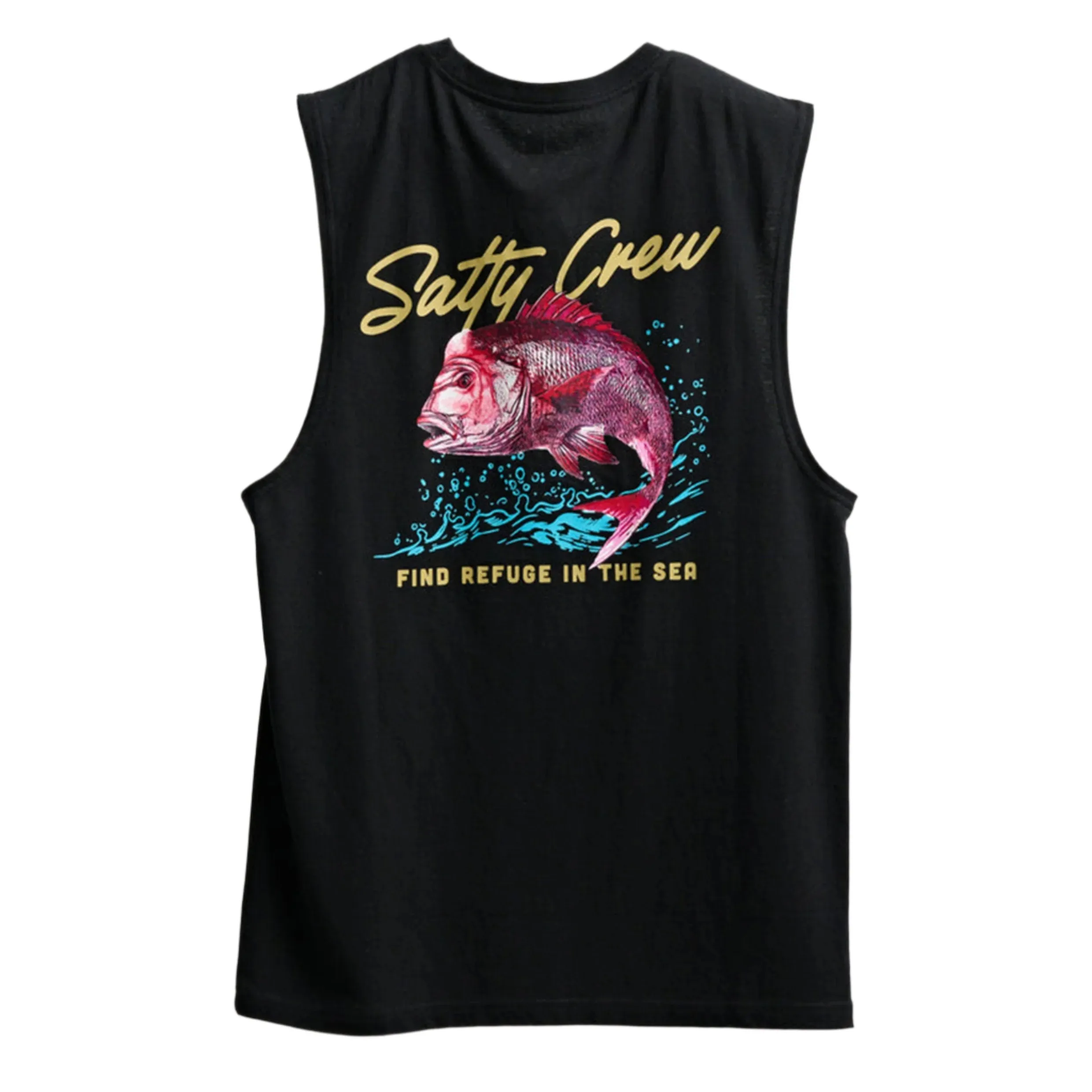 SALTY CREW SNAPPER MUSCLE TANK BLACK