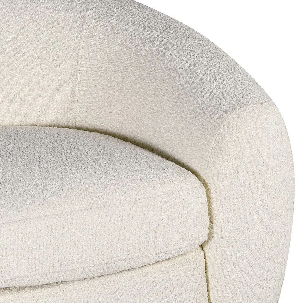 Salzburg Ivory Boucle Curved Sofa