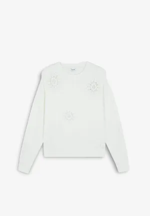 SC PADDED SUN CROCHET SWEATER