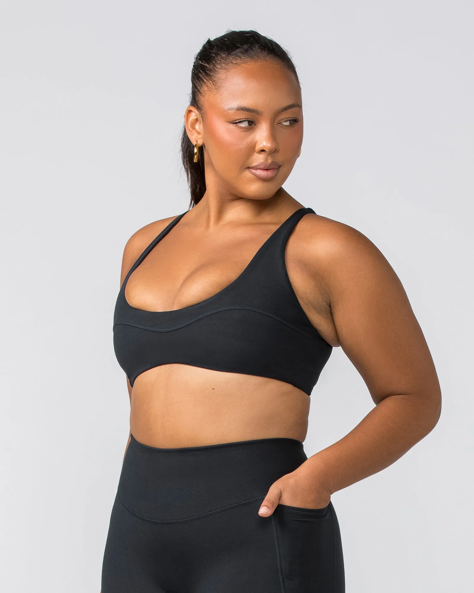 Scoop Everyday Bralette - Black