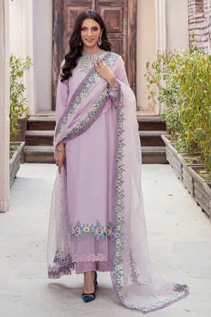 SEA FOG MLE22-02 | Mushq Eid Pret Drop 2 | 3Pc Cotton Net Suit