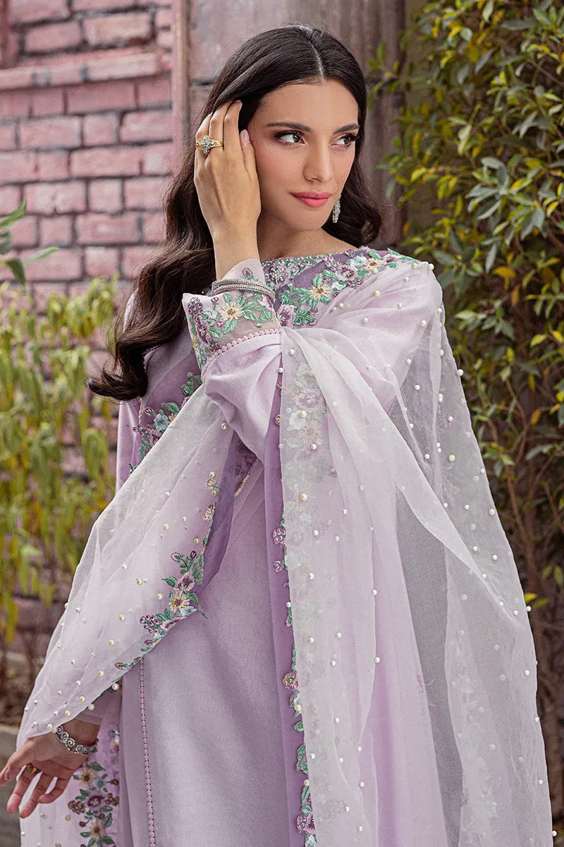 SEA FOG MLE22-02 | Mushq Eid Pret Drop 2 | 3Pc Cotton Net Suit