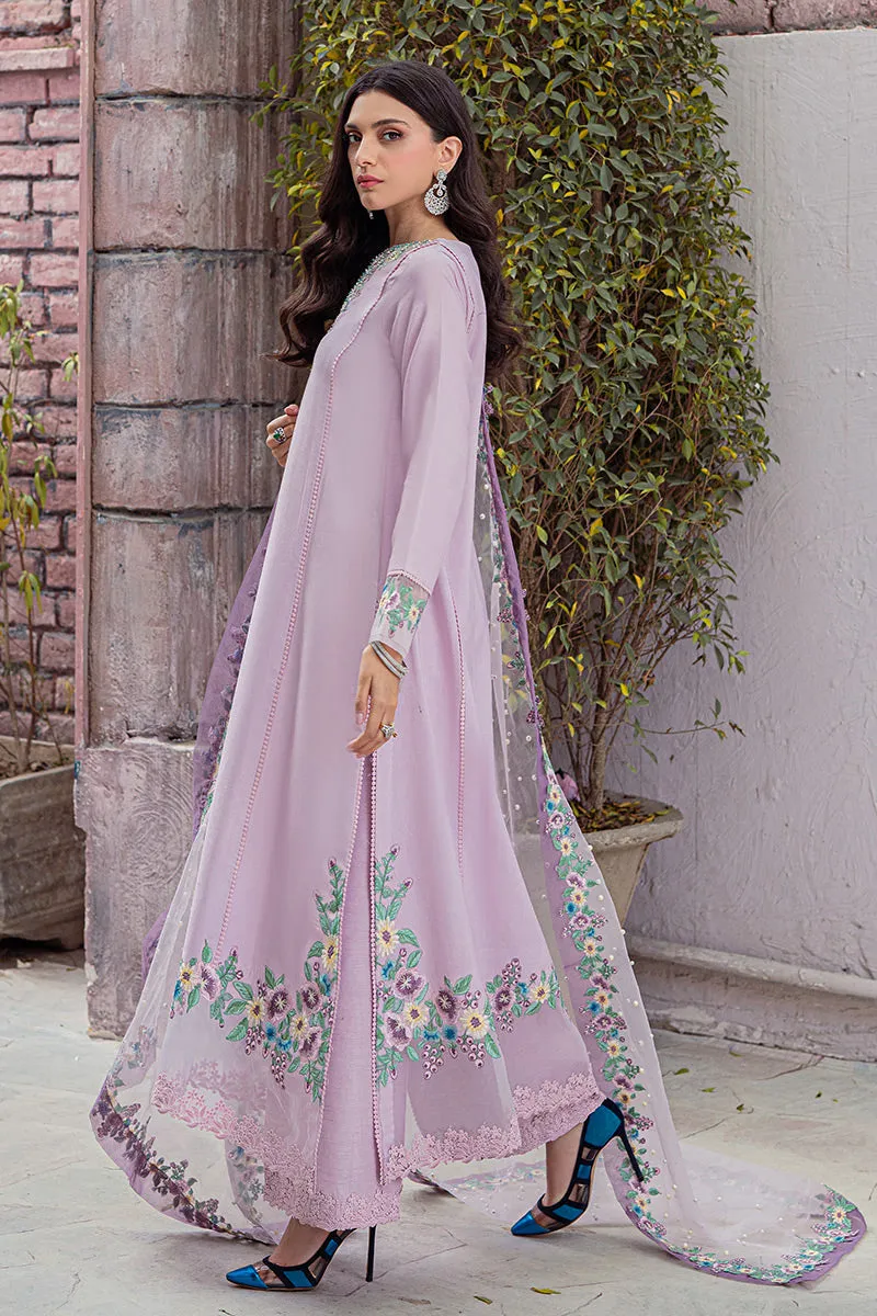 SEA FOG MLE22-02 | Mushq Eid Pret Drop 2 | 3Pc Cotton Net Suit