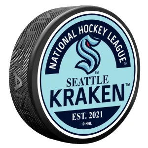 Seattle Kraken Puck - Textured Block