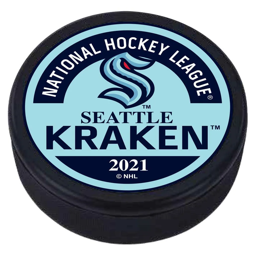 Seattle Kraken Puck - Textured Block