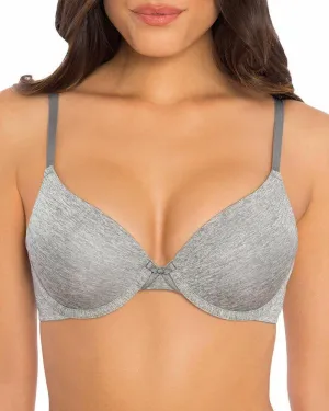 Secret Treasures - Walmart - T-shirt Bra - Soft Padded Underwired Pushup Bra - Grey