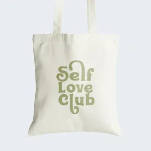 Self Love Club Tote Bag With Zipper