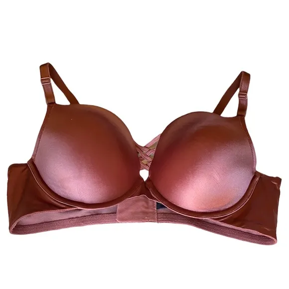 Sexy Plunge Padded Bra Size 42C Back Smoothing Push Up Shaping RN# 148862