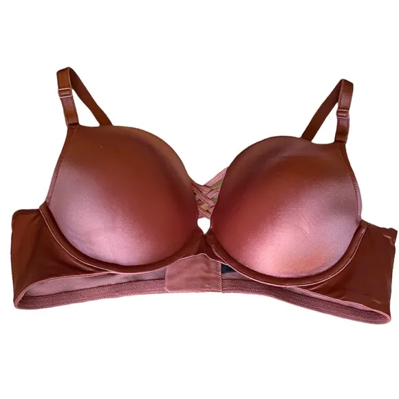 Sexy Plunge Padded Bra Size 42C Back Smoothing Push Up Shaping RN# 148862
