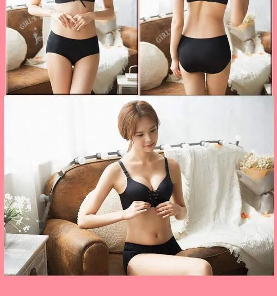 Sexy Push Up Bra For Figure Maintain - Wide Strip - Black Double Padded Bra
