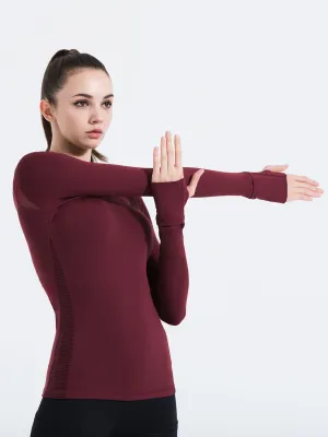 SHAPED PANEL TEE, BORDEAUX