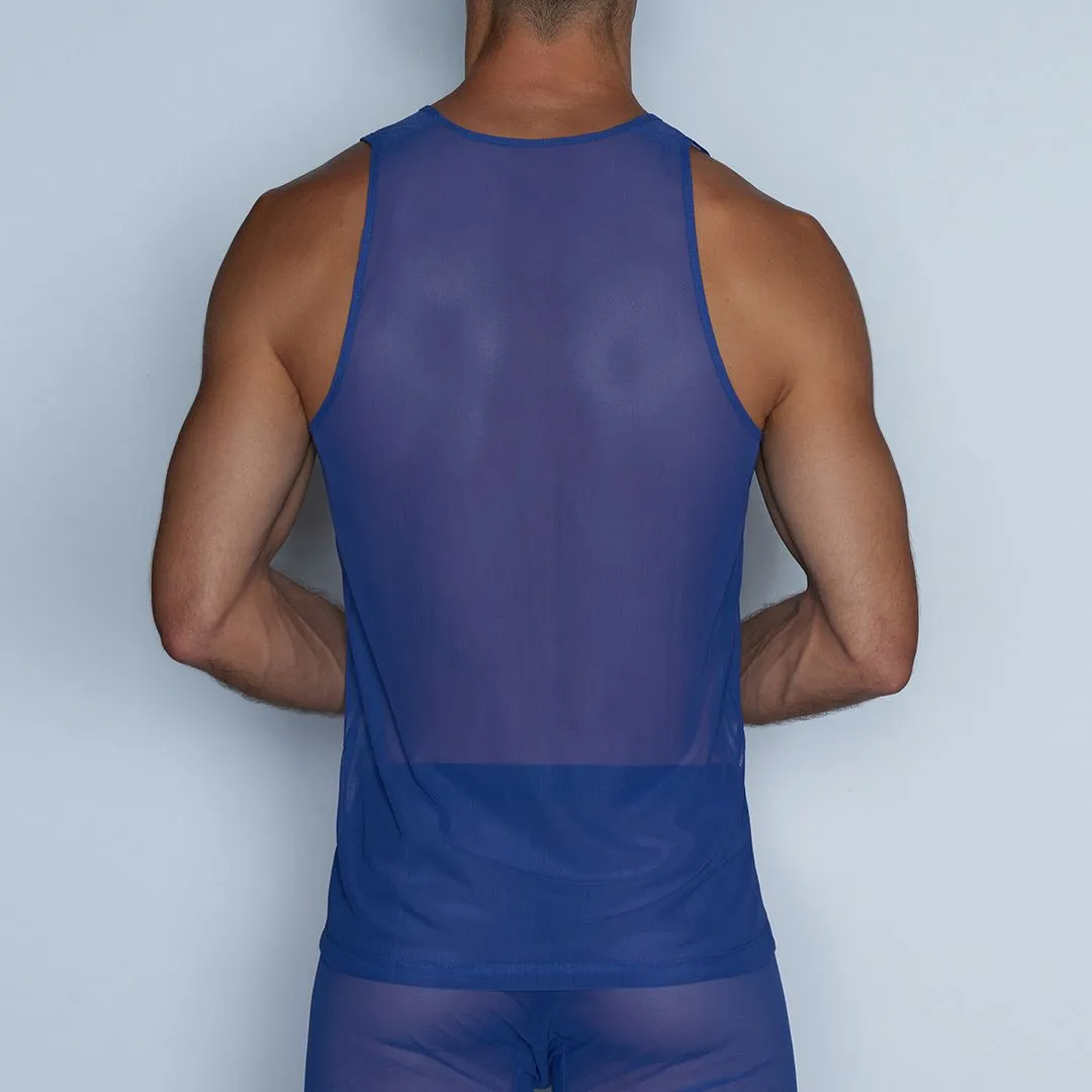 Sheer Relaxed Tank Bari Blue
