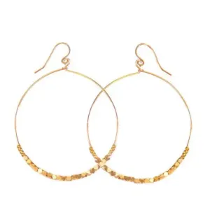 Shimmer Earrings -- Gold