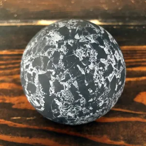 Shungite with Quartz Sphere for Shielding & Grounding
