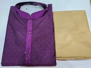 Silk Woven self  threaded Men’s Kurta set