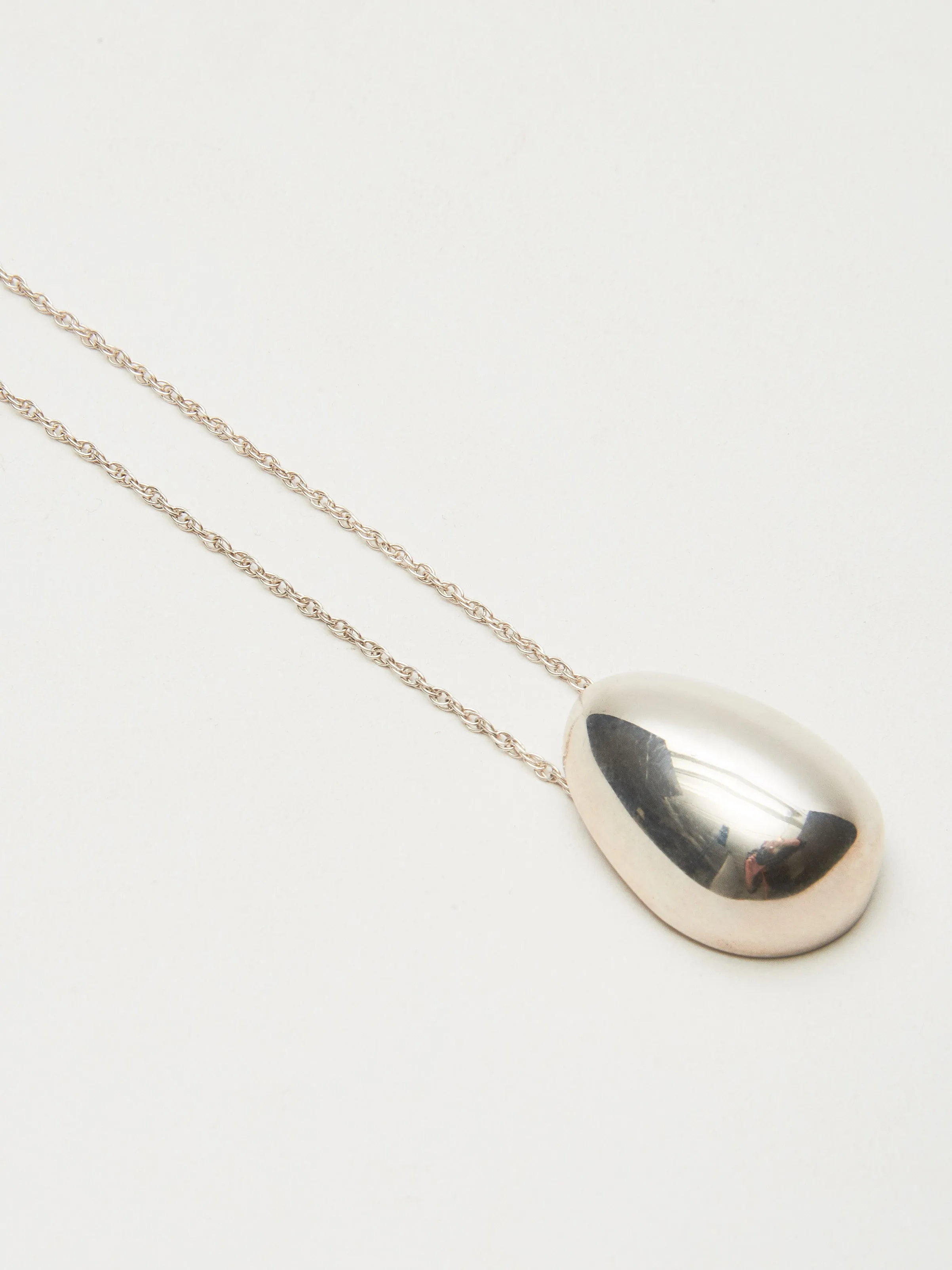 Silver Everyday Egg Pendant
