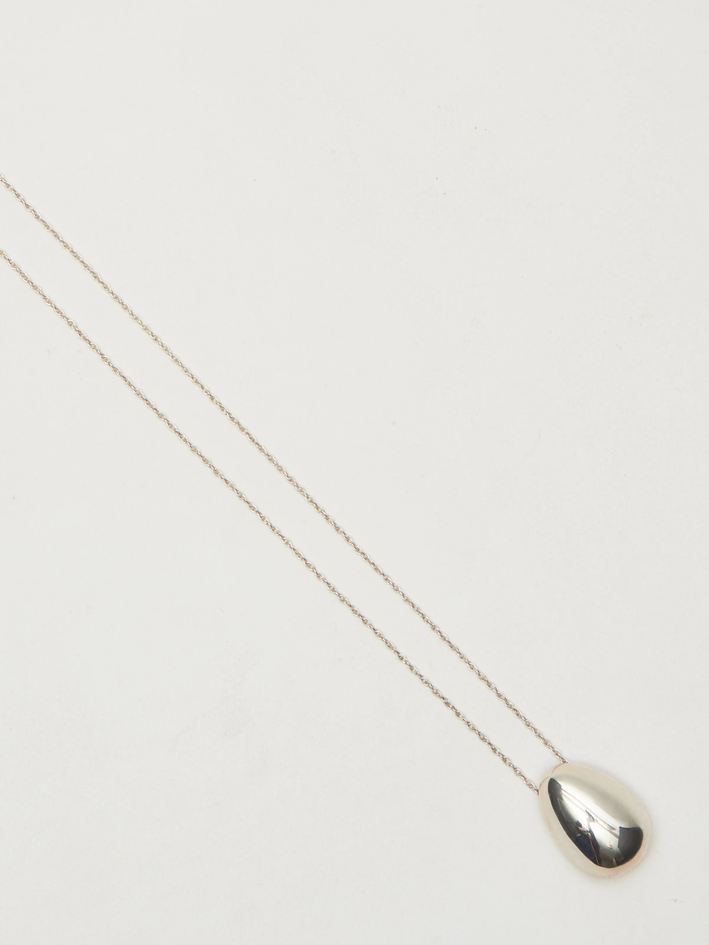 Silver Everyday Egg Pendant