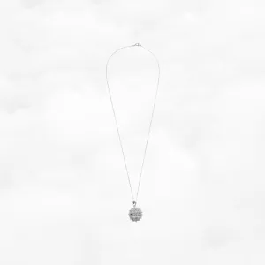 Silver Filigree Locket Necklace