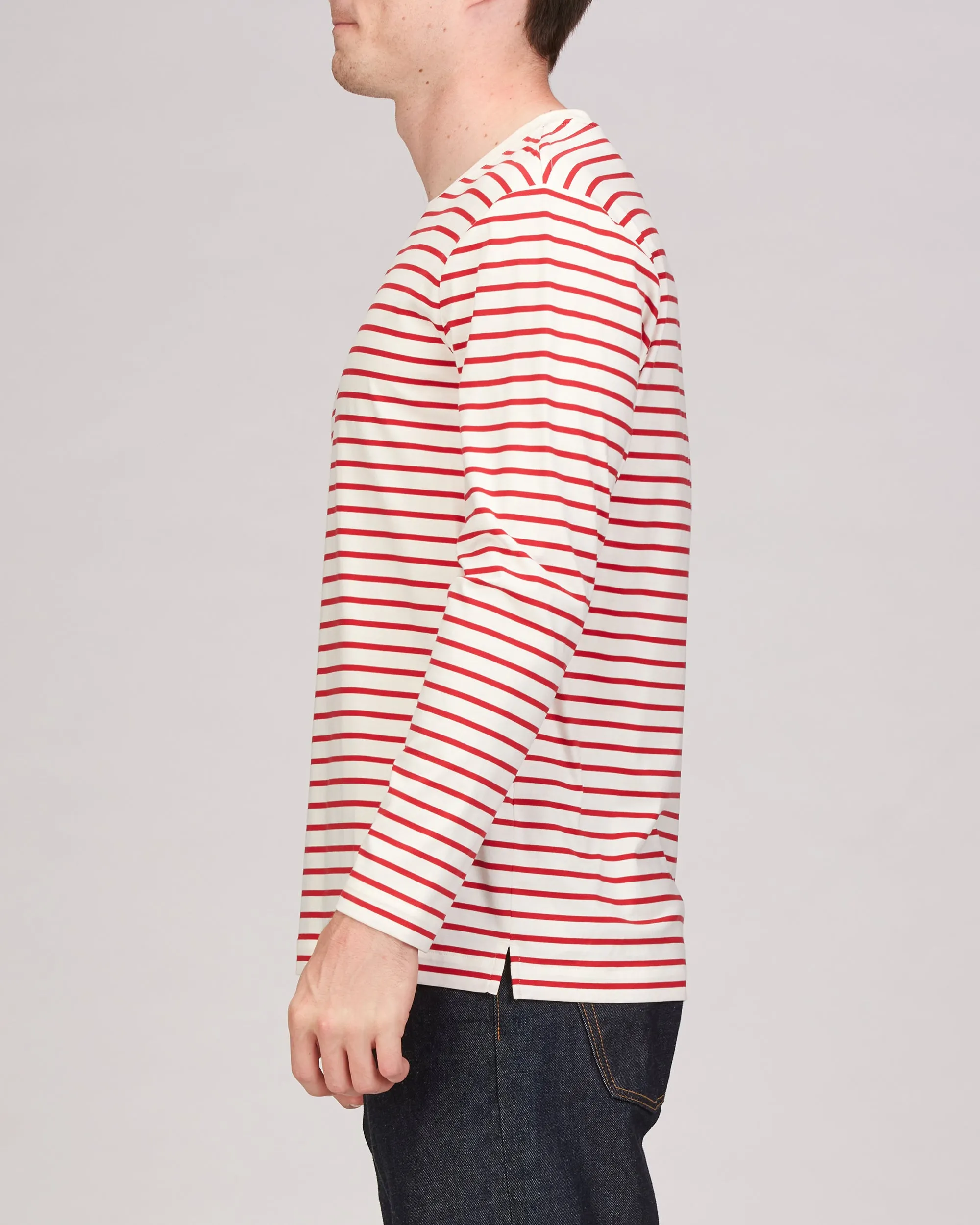 Simon Long Sleeve Striped Relaxed Top