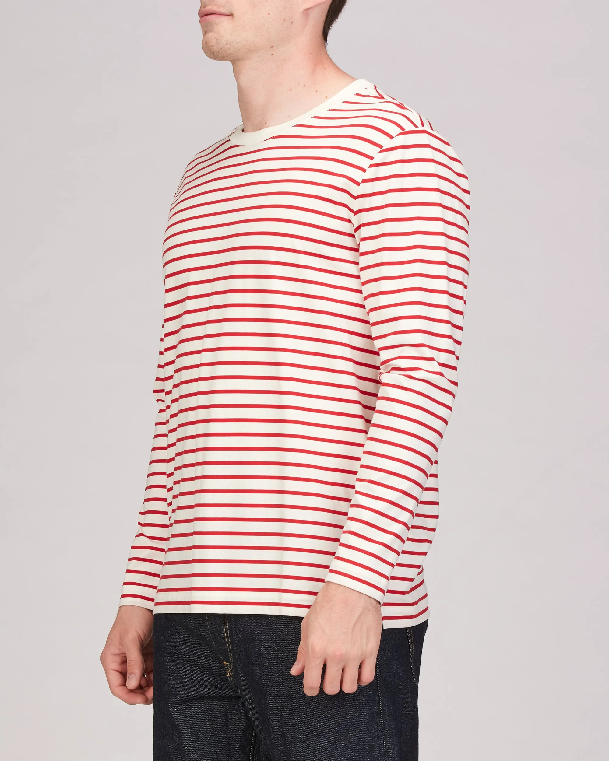 Simon Long Sleeve Striped Relaxed Top