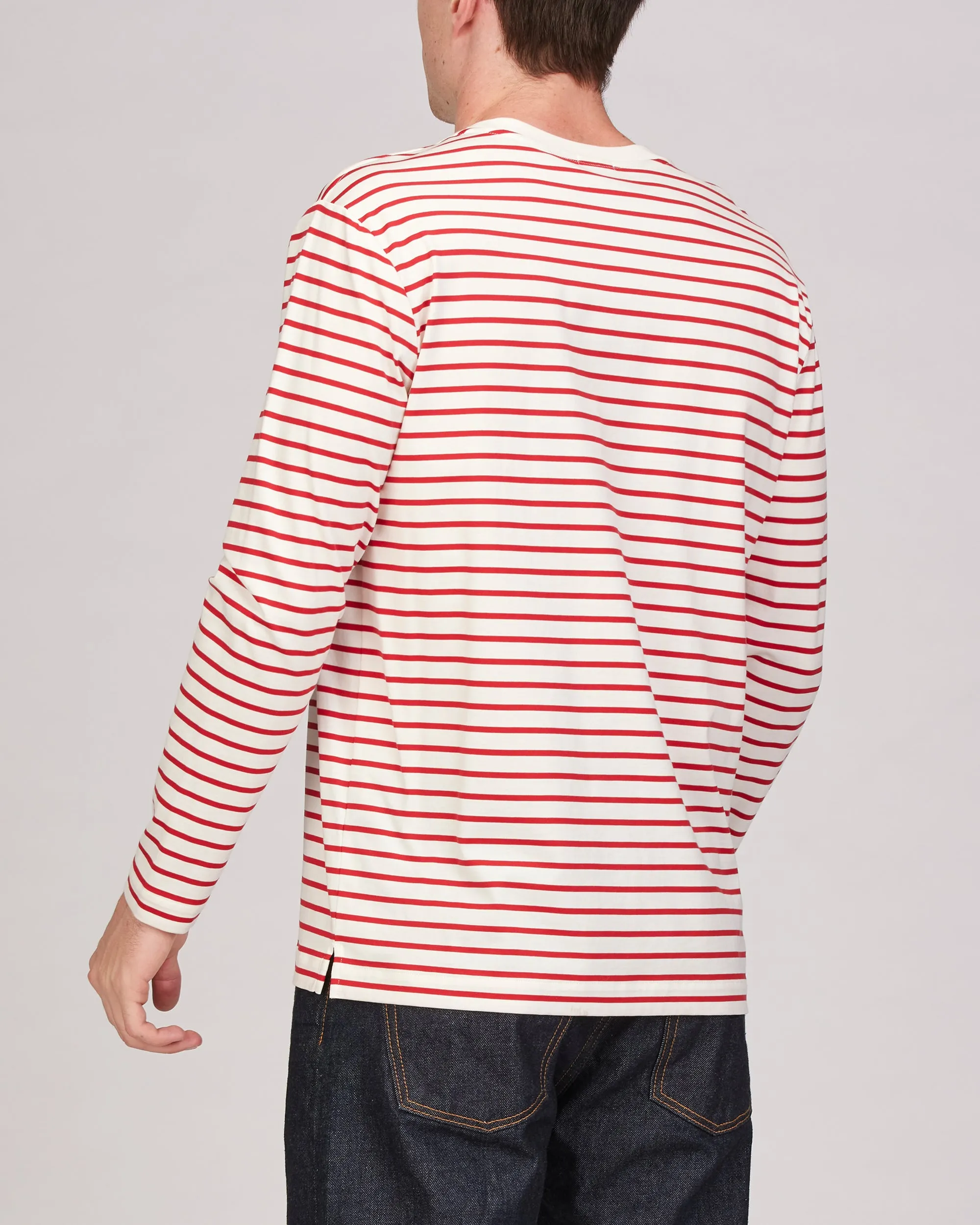 Simon Long Sleeve Striped Relaxed Top