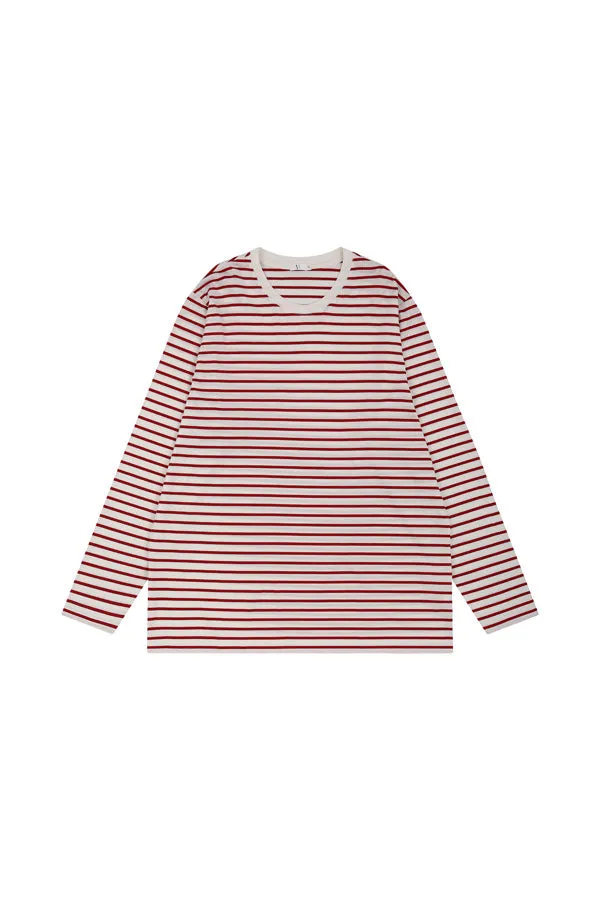 Simon Long Sleeve Striped Relaxed Top