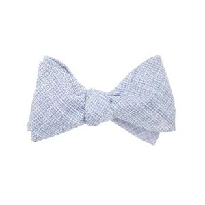 Sky Blue Self Tie Bow Tie