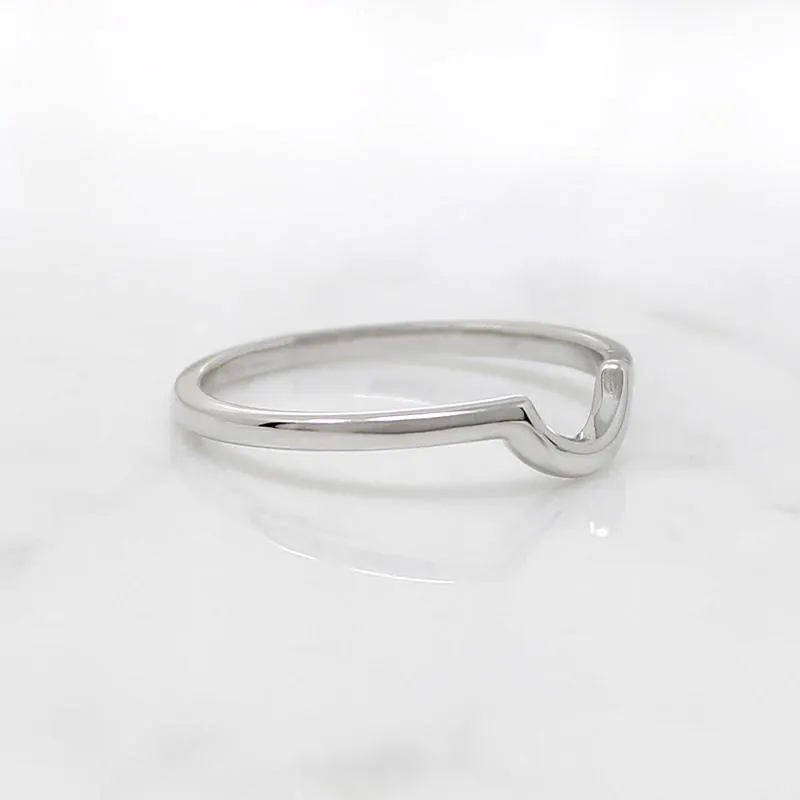 Slim "U" Contour Nesting Wedding Band