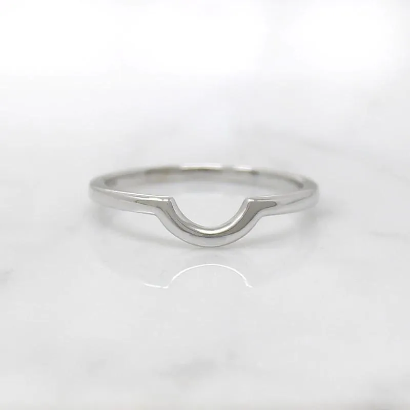 Slim "U" Contour Nesting Wedding Band