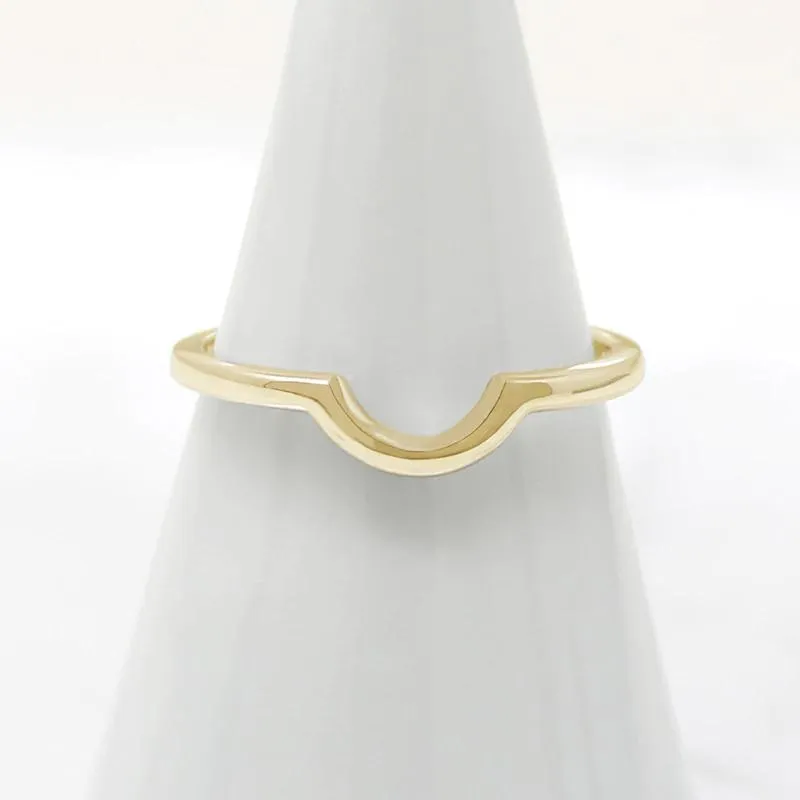 Slim "U" Contour Nesting Wedding Band