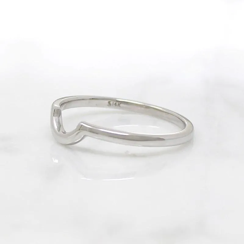 Slim "U" Contour Nesting Wedding Band