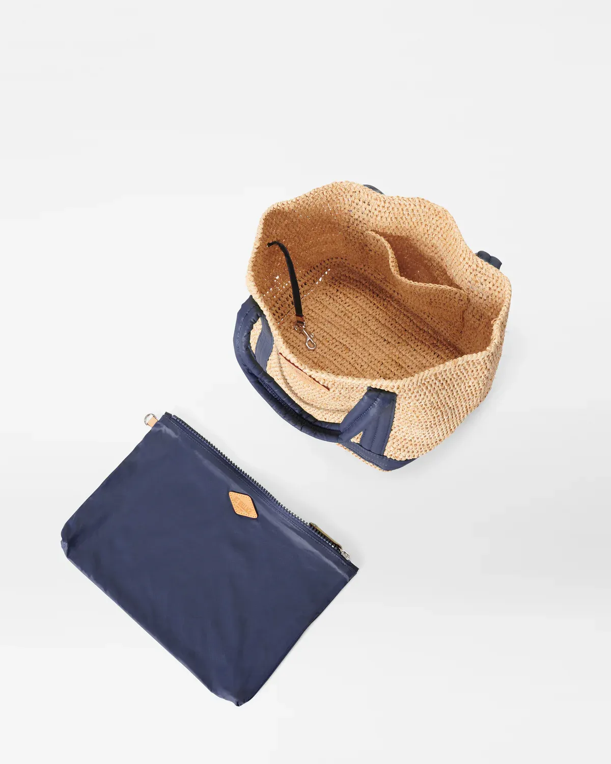 Small Raffia Tote | Navy