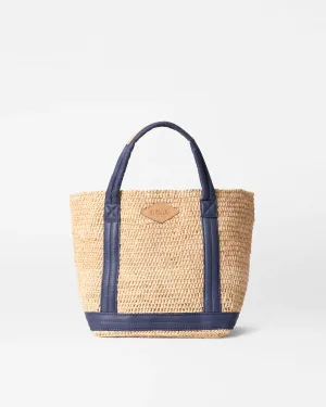 Small Raffia Tote | Navy